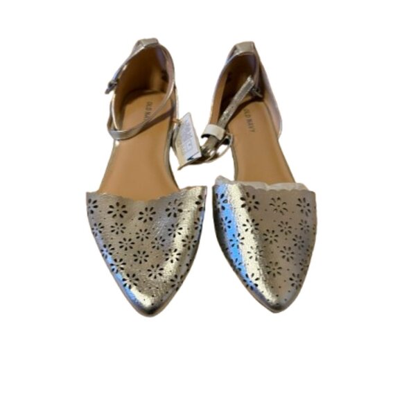 Old Navy Silver Flat Sandals - 8.5 - Picture 2 of 3